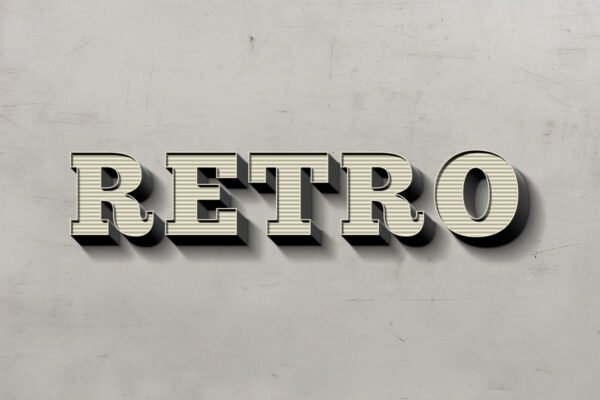 RETRO TEXT EFFECT - Hiệu ứng chữ Retro