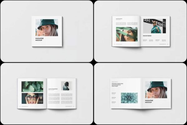 Magazine Mockup.[6_PSD] - Mẫu mô hình tạp chí